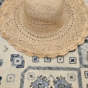 Elegant Tan Woven Sun Hat